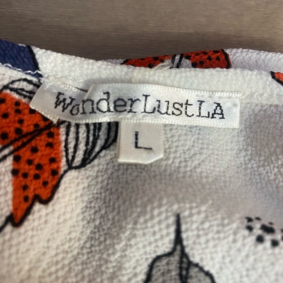 Wanderlust LA tunic, minidress with lace details, size Large - Picture 5 of 8